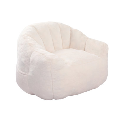 Soft Bean Bag Sofa Chair With Armrests, Stuffed High-Density Foam, For Dorm, Apartment, Living Room by stambord