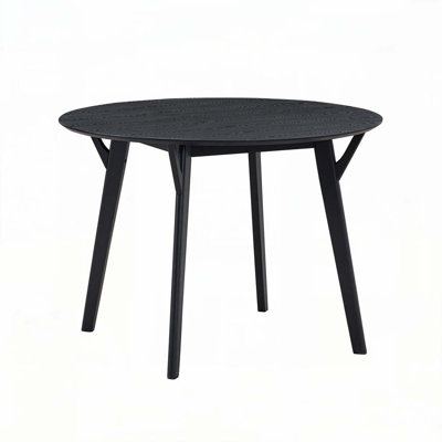 Wooden Dining Table for 4 Persons,Modern Design Round Kitchen Table for Living Room,Apartment,Restaurant by smashgroup