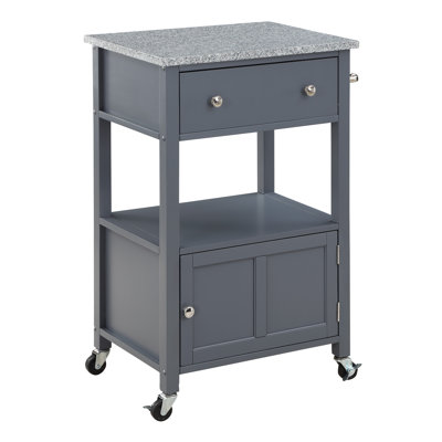 Suell Kitchen Cart White by Red Barrel Studio
