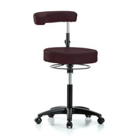 PERCH Height Adjustable Dental Stool with Procedure Arm | Medium Bench Height 22.5-28" by Perch Chairs & Stools