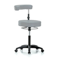 PERCH Height Adjustable Dental Stool with Procedure Arm | Medium Bench Height 22.5-28" by Perch Chairs & Stools
