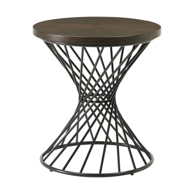 Picket House Furnishings Williams Round End Table in Walnut by Picket House Furnishings