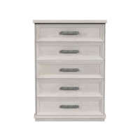 Picket House Furnishings Rhiannon 5-Drawer Chest in Antique White