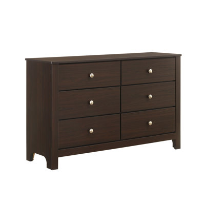 Picket House Furnishings Santino 6-Drawer Dresser in Espresso by Picket House Furnishings