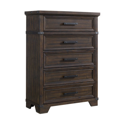 Picket House Furnishings Canyon Ridge 5-Drawer Chest in Charcoal