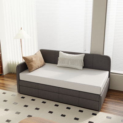 5 Inch Twin Daybed Mattress With Cooling Gel Memory Foam, Medium Firm, Fiberglass-free by PrettSun
