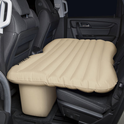 Pittman Outdoors AirBedz Inflatable PVC Rear Seat Air Mattress - Mid-Size Fits Jeeps, Car, SUV’s & Mid-Size Trucks, Comes with Portable DC Air Pump