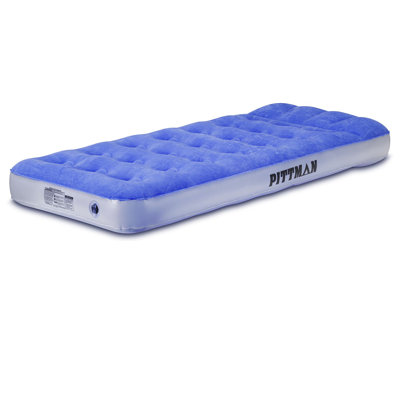Pittman Outdoors - Kids Air Mattress - Deluxe Blow up Twin Air Mattress for Kids - Inflatable Mattress Includes Electric Pump, Patch Kit & Color Match by Pittman Outdoors