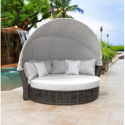 Westerman 73" Wide Outdoor Patio Daybed with Cushions by Panama Jack Outdoor