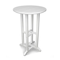 POLYWOOD 24" Round Farmhouse Counter Bistro Table by POLYWOOD