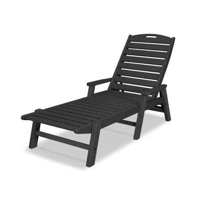 Lakeside POLYWOOD Nautical Chaise with Arms & Wheels