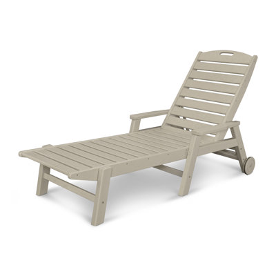 Lakeside POLYWOOD Nautical Chaise with Arms & Wheels by POLYWOOD