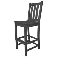 Lakeside POLYWOOD Traditional Garden Bar Side Chair by POLYWOOD