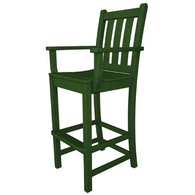 Lakeside POLYWOOD Traditional Garden Bar Arm Chair