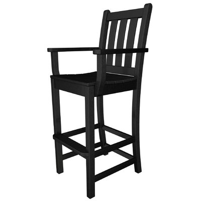 Lakeside POLYWOOD Traditional Garden Bar Arm Chair by POLYWOOD