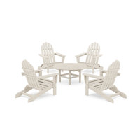 POLYWOOD Classic Folding Adirondack 5-Piece Conversation Group