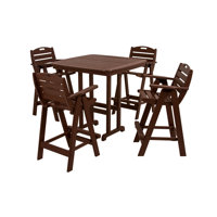 POLYWOOD Nautical 5-Piece Bar Set by POLYWOOD