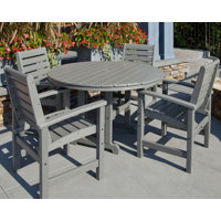 POLYWOOD Signature 5-Piece Round Farmhouse Dining Set by POLYWOOD
