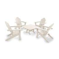 POLYWOOD Long Island Adirondack 5-Piece Conversation Group