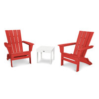 POLYWOOD Quattro Folding Chair 3-Piece Adirondack Set by POLYWOOD