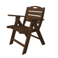 POLYWOOD Nautical Folding Lowback Chair by POLYWOOD