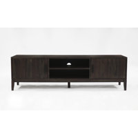 Geena Solid Sheesham Wood TV Stand, Gray by AllModern