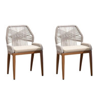 Purple Leaf Outdoor Dining Chair with Cushion by Purple Leaf