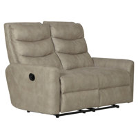 56" Round Arm Reclining Loveseat by Red Barrel Studio