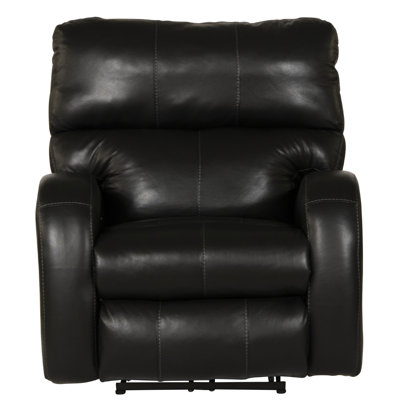 Friese Italian Leather Match Power Recliner with Power Adjustable Headrest by Hokku Designs