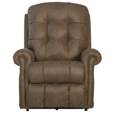 Burech Upholstered Power Lift Assist Lay Flat Recliner by Wildon Home