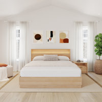 Decoteau Queen Size 3 Piece Bedroom Set with Headboard with Integrated Lighting by Orren Ellis