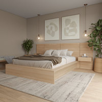 James 4 Piece Bedroom Set with Floating Nightstands by Hokku Designs