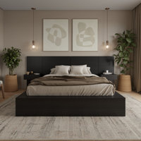 James 4 Piece Bedroom Set with Floating Nightstands by Hokku Designs