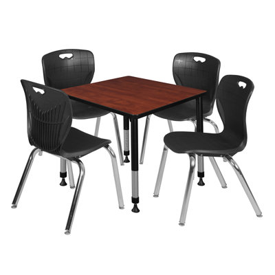 Kee Square Breakroom Table and Chair Set by Regency
