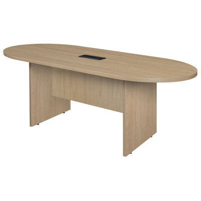 Regency Legacy 8 ft Racetrack Conference Table with Charging Port- Noble Oak by Regency