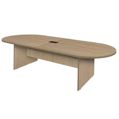 Regency Legacy 8 ft Racetrack Conference Table with Charging Port- Noble Oak by Regency