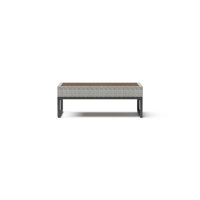Sameko Outdoor 26X46 Coffee Table - Gray
