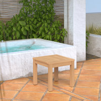Paulet Outdoor Acacia 20X20 Side Table by Wildon Home