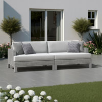 Farino Sling Sunbrella Outdoor Sofa - Space Gray by Latitude Run