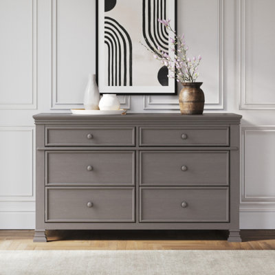 Legacy Westgate 56" Wide 6 - Drawer Solid Wood Double Dresser by Child Craft