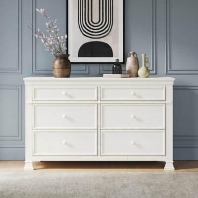 Legacy Westgate 56" Wide 6 - Drawer Solid Wood Double Dresser by Child Craft