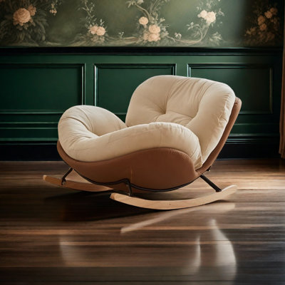 Light luxurious cream rocking chair by SUPROT