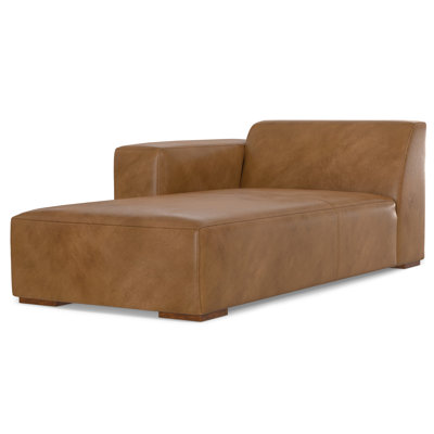 Rex Sofa Module 44-inches W x 69.5-inches D, Handcrafted Modern-Style Chaise Lounge Chair for Living Room and Family Room by Simpli Home