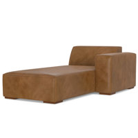 Rex Sofa Module 44-inches W x 69.5-inches D, Handcrafted Modern-Style Chaise Lounge Chair for Living Room and Family Room by Simpli Home