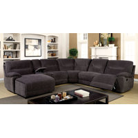 Hollowell 138" Wide Chenille Right Hand Facing Reclining Sectional by Red Barrel Studio