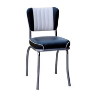 Retro Home Upholstered Channel Back Dining Chair by Richardson Seating