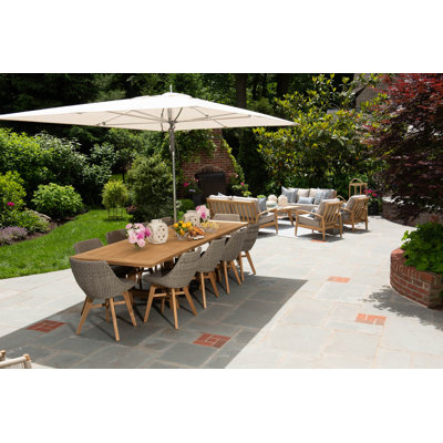 Romulus Extendable Teak Dining Table by Laurel Foundry Modern Farmhouse