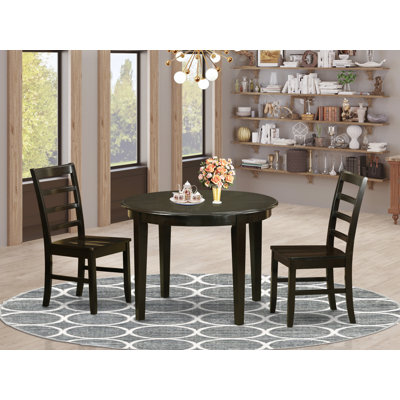 Hillhouse Rubberwood Solid Wood Dining Set by Red Barrel Studio
