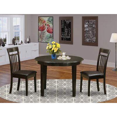 Hillhouse Rubberwood Solid Wood Dining Set by Red Barrel Studio