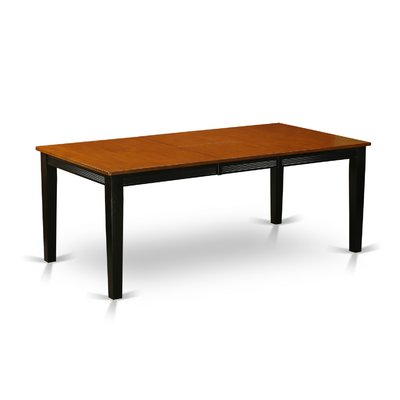Loraine Butterfly Leaf Rubberwood Solid Wood Dining Table by Red Barrel Studio